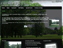 Tablet Screenshot of crestviewgolf.com