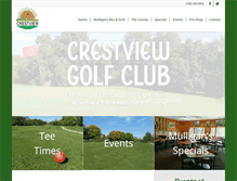 Tablet Screenshot of crestviewgolf.net